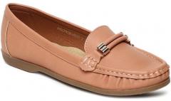 Allen Solly Peach Synthetic Leather Regular Loafers women