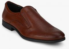 Arrow Tan Slip On Formal Shoes men