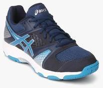 Asics Gel Domain 4 Navy Blue Indoor Sports Shoes women