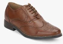 Bata Brown Oxford Brogue Formal Shoes men