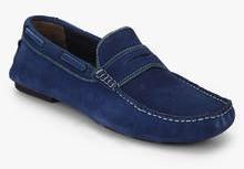 Bata E Driver Blue Loafers for Men 