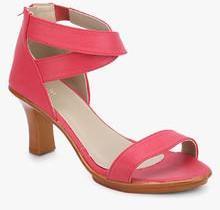 Bata Pink Solid Sandals women