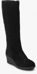Carlton London Black Calf Length Boots women