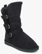 Carlton London Black Uggs Ankle Length Boots women