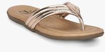 Carlton London Golden Slip On Sandals women