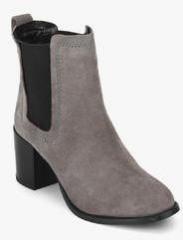 Carlton London Grey Chelsea Ankle Length Boots women