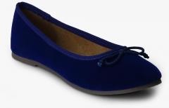 Carlton London Navy Blue Solid Belly Shoes women