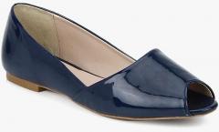 Carlton London Navy Blue Solid Open Toe Flats women