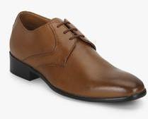 Carlton London Tan Derby Formal Shoes men