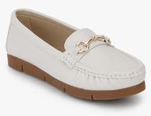 Carlton London White Moccasins Shoes women