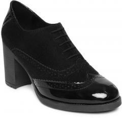 Catwalk Black Solid Heeled Boots women
