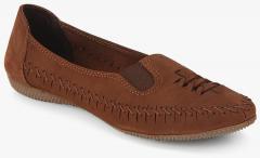 Catwalk Brown Leather Regular Loafers women