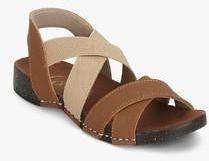 Catwalk Brown Strappy Sandals women