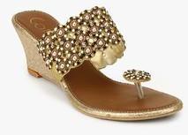 Catwalk Golden Embellished Sandals women