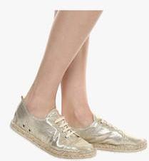Catwalk Golden Espadrille Lifestyle Shoes women