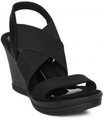 Catwalk Women Black Solid Sandals
