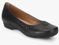 Clarks Blanche Garryn Black Lazer Cut Belly Shoes women