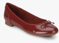 Clarks Couture Bloom Maroon Belly Shoes women