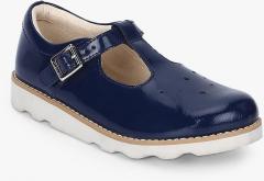 Clarks Crown Pop Inf Navy Blue Belly Shoes girls