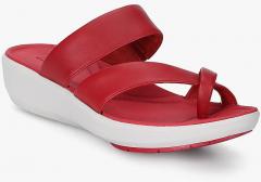 Clarks Wave Bright Red Sandals women
