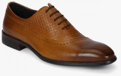Cobblerz Tan Oxfords Formal Shoes men