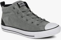 Converse Grey Solid Suede Mid Top 161466C Sneakers women