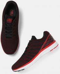 Crew Street Red Textile Running Shoes men