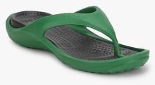 Crocs Athens Ii Green Flip Flops women