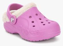 Crocs Baya Heathered Lined Purple Clogs girls