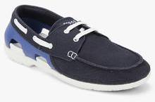 Crocs Beach Line Navy Blue Boat Shoes men