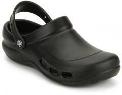 Crocs Black Solid Sliders men