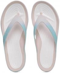 Crocs Blue Synthetic Thong Flip Flops women