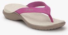 Crocs Capri Iv Purple Flip Flops women