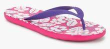 Crocs Chawaii Tropical Print Flip Purple Flip Flops women
