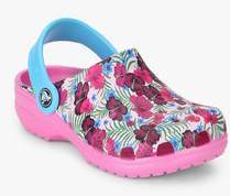Crocs Classic Graphic Multicoloured Clog Sandals girls
