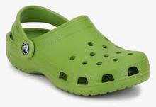 Crocs Classic Green Clogs girls