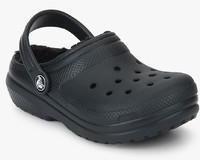 Crocs Classic Lined Black Clogs boys