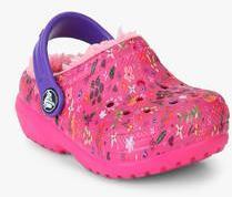 Crocs Classic Lined Graphic Pink Clogs boys