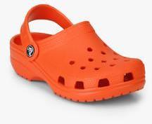 Crocs Classic Orange Clog Sandals boys