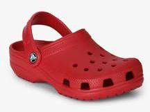 Crocs Classic Red Clog Sandals boys