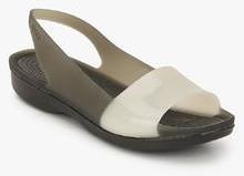 Crocs Colorblock White Sandals women