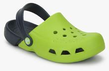 Crocs Electro Green Clogs boys