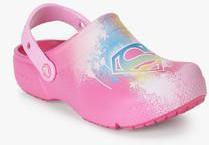 Crocs Funlab Supergirl Pink Clog Sandals girls