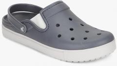 Crocs Grey Printed Thong Flip Flops men
