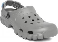 Crocs Grey Synthetic Clogs women