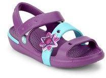 Crocs Keeley Blue/Purple Sandals girls