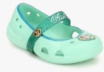 Crocs Keeley Disney Princess Green Belly Shoes girls