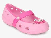 Crocs Keeley Petal Charm Flat Ps Pink Belly Shoes girls