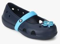 Crocs Keeley Springtime Navy Blue Mary Jane Belly Shoes girls