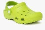 Crocs Lime Green Flip Flops girls